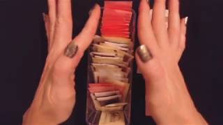 ASMR Request  Arranging Sugar amp Sweetener Packets  Crinkling amp Whispering [upl. by Leummas]