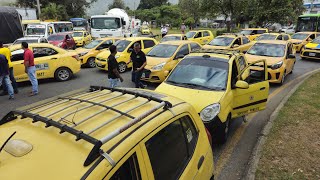 Así se vivió el paro de taxistas en Cali  El País Cali [upl. by Camila]