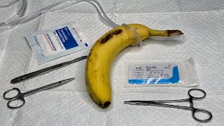 ASMR Surgery On A Banana  Skin Graft [upl. by Egief681]