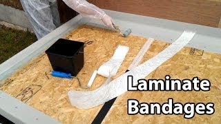 Part 3 Fibreglass Roof Bandages  Laminate Trims amp Joins [upl. by Dis]