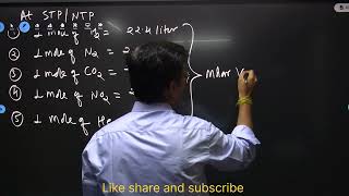 Moles Concept Part 3 Gram Molar Volume and Numericals associated with it [upl. by Shanney]