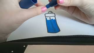 How To Draw My Friends Lululemon Bottle [upl. by Eninnaej555]