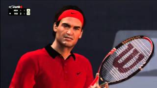 Top Spin 4 Online 29 Federer VS Agassi III [upl. by Theis]