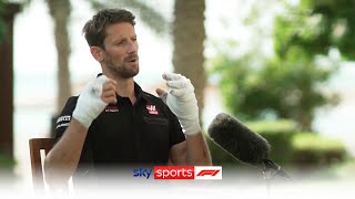 EXCLUSIVE Romain Grosjean reveals how he escaped horrific fireball crash [upl. by Ahel]