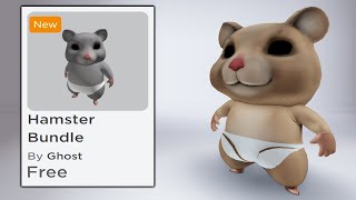 HURRY GET THIS FREE HAMSTER BUNDLE IN ROBLOX NOW BEFORE ITS OFFSALE 😎 [upl. by Ellehcrad]