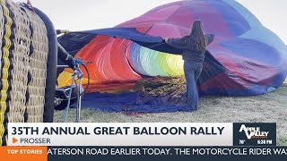 How weather affects hot air balloons from flying at Great Prosser Balloon Rally [upl. by Alessig278]