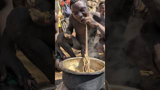 Unbelievable ‼️😲😋 See How Hadzabe Cooks and eating their favorite meal today middle of nowhere food [upl. by Enylorac142]