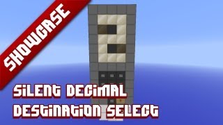 Minecraft Showcase  Silent decimal destination selector using comparator [upl. by Humphrey]