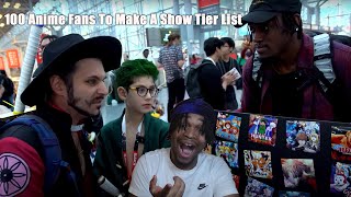 Isaiah Reacts to 100 Anime Fans To Make A Show Tier List [upl. by Ainej]