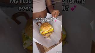 Chopped cheese 🤤 foodie littlesistercooks choppedcheese [upl. by Mccormick]