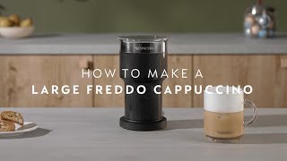 Nespresso Aeroccino XL  How to make a large Freddo Cappuccino [upl. by Mariya]