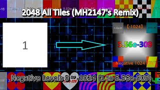 2048 All Negative Level Tiles Level 01024 1 to 556e309 【MH2147s Remix】 [upl. by Subocaj]