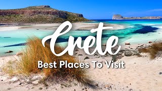 CRETE GREECE  7 Places You Should Visit In Crete [upl. by Ahsitahs394]