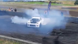 20B Turbo FD Rx7 Burnout  Rotary REUnion Taupo [upl. by Franzoni]