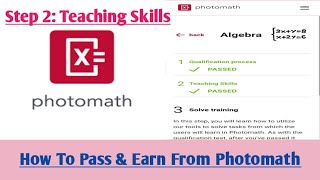 How To Earn From Photomath  How To Pass Photomath Course  How To Complete Photomath Course Tests [upl. by Reivaj]