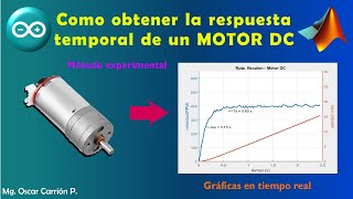 Respuesta temporal MOTOR DC con encoder usando Matlab y Arduino IDE [upl. by Jabon955]