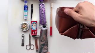 Leather Dopp Kit Setup [upl. by Swigart]