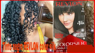 Como poner Tinte negro cómo cubro mis canas REVLON color silk [upl. by Stahl559]