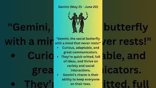 Gemini Personality Traits astroshastra shortsfeed zodiacgemini geminitraits shorts [upl. by Aeslehc]