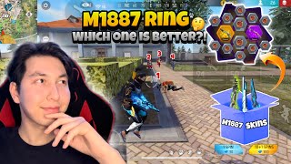 I spent 10k 💎 for the new M1887 Ring 🍷🗿  Which skin is better⁉️ Mehdix Free Fire [upl. by Sherline]