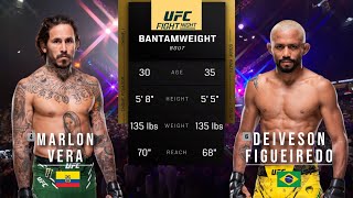 MARLON VERA VS DEIVESON FIGUEIREDO FULL FIGHT UFC ABU DHABI [upl. by Anits912]