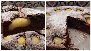 gâteau moelleux chocolat poires [upl. by Boswall364]