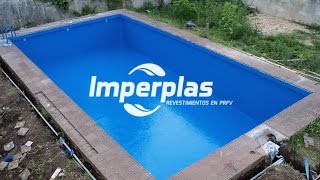 plastificado de piscina de hormigon IMPERPLAS Argentina [upl. by Francisca]