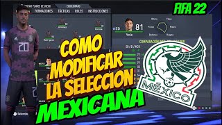 ✅ FIFA 22 👉 Como MODIFICAR SELECCIONES y USARLAS EN PATADA INICIAL [upl. by Tisman]