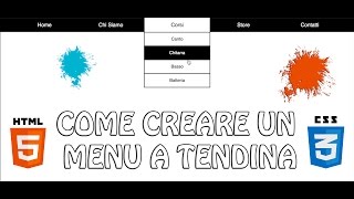 TUTORIAL  Come creare un menu a tendina in HTML5 e CSS3  FoglioDiStileCom [upl. by Haonam121]