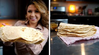 THE ONLY FLOUR TORTILLA RECIPE YOU WILL EVER NEED  Tortillas de Harina [upl. by Tuckie]