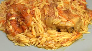 Плов поитальянски с курятиной и помидором  Barilla risoni [upl. by Emiatej]