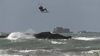 Kitesurf SaintMalo Bretagne  France HD [upl. by Leventis71]