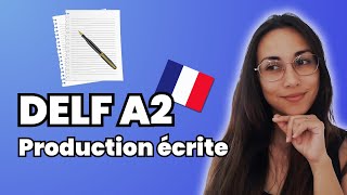 Practice DELF A2 Production Écrite  Learn To French [upl. by Carolus]