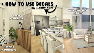 my favorite REALISTIC decal codes  how to use them  ROBLOX Bloxburg [upl. by Avle]