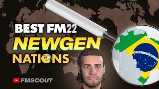 FM22 Best NEWGEN Nations  Finding TOP Youth Intake Players [upl. by Tteragram]