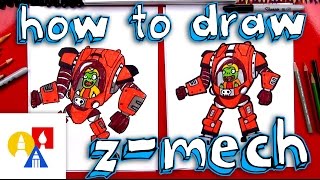 How To Draw Z Mech From Plants vs Zombies [upl. by Gader285]