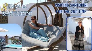 8 Days In SANTORINI Visiting Santorini for the 2nd Time Travel Vlog Greece  Shiela Piet [upl. by Namrej427]