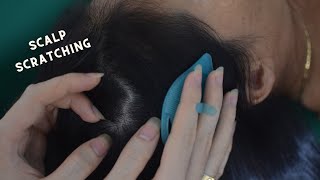 ASMR Nape amp Scalp Scratching Examination Relaxing Hair Sounds Hair Play For Relaxation [upl. by Jaquenette]