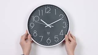 Precision Timekeeping Silent Atomic Wall Clock with Rwave Tech for Ultimate Accuracy [upl. by Eemla834]