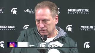 Tom Izzo happy with 10 straight wins wants to keep pushing his guys [upl. by Kristan]