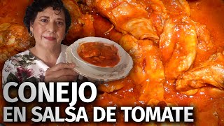 conejo en salsa roja delicioso y fácil De Doña Olga y Su Cocina [upl. by Aiyn162]