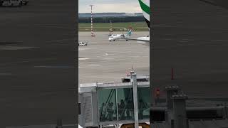 Luxair propeller plane at Prague AirPort [upl. by Aranahs]