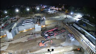 Timelapse vernieuwen station EdeWageningen 20222024 [upl. by Htieh]