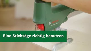 Stichsäge richtig verwenden – Anleitung zur Arbeit mit der Stichsäge [upl. by Ynned665]