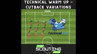 Soccer Technical Warm Up Cutback Variations Dribbling [upl. by Dickman]