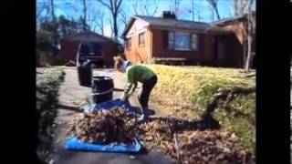 How to Quickly Bag Leaves in the Yard [upl. by Salohcim]