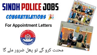 Sindh Police newly Appointed candidates  Congratulations  Mehnat karni ha upcoming candidates ne b [upl. by Dlonyer]