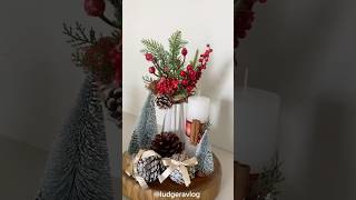 Arranjo de mesa natalino 🌲🎄 natal christmas navidad decornatal decoracaodenatal diy [upl. by Tarrah]