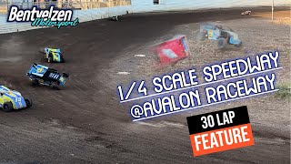 14 SCALE SPEEDWAY V9 DAYN BENTVELZEN FEATURE RACE AVALON RACEWAY [upl. by Arakal]