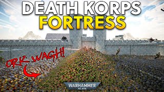 Death Korps made new Fortress Walls from ORKS  UEBS 2 Warhammer 40K [upl. by Folly797]